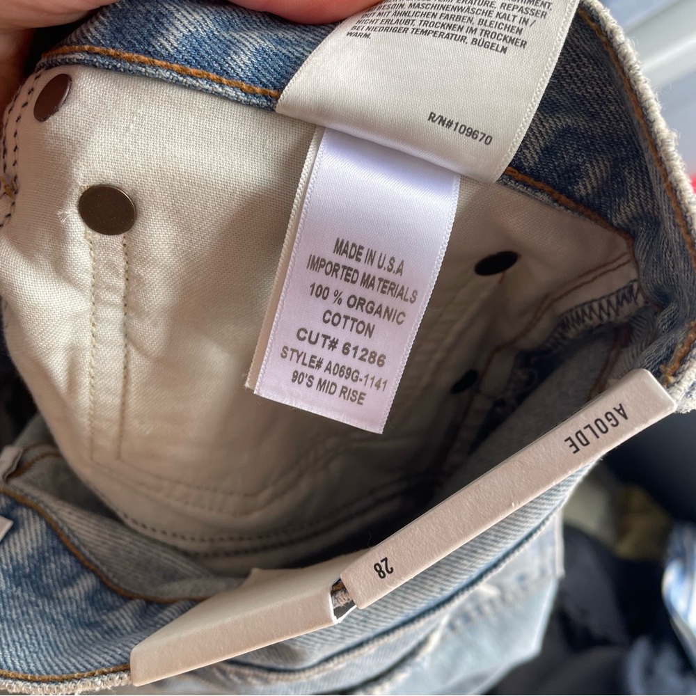 AGOLDE NWT 90's Mid Rise Loose in Unhinged - Picture 11 of 11